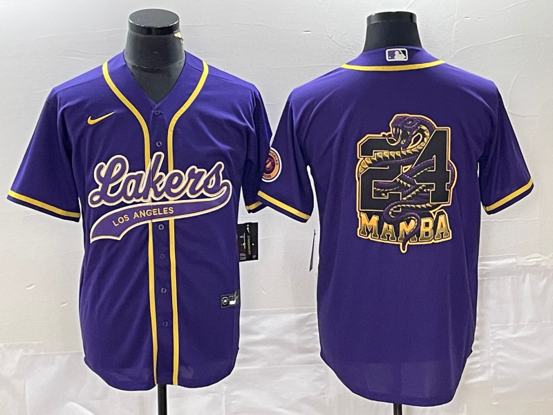 Men Los Angeles Lakers #24 Bryant purple 2024 NBA Jersey20241120->jacksonville jaguars->NFL Jersey